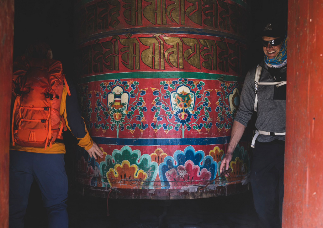 Visiting the Pangboche Monastery (Photo by Terray Sylvester)