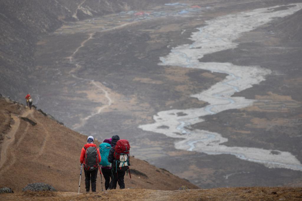 Walking to Dingboche (Photo by Terray Sylvester)