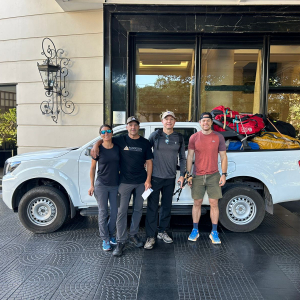 The 2023 Madison Mountaineering Aconcagua expedition team loading up to leave Mendoza to begin their climb!