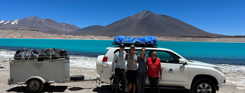 The team ready to move to their base camp on Ojos del Salado!