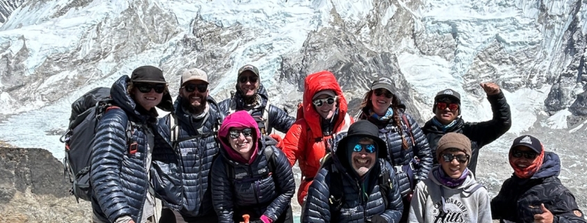 The team during an acclimatization hike on Kala Patthar!