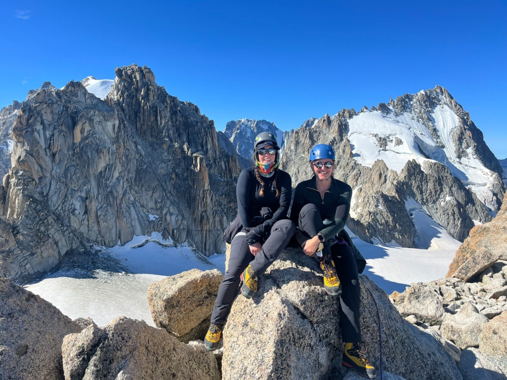 Our team during an acclimatization climb before making a summit attempt!