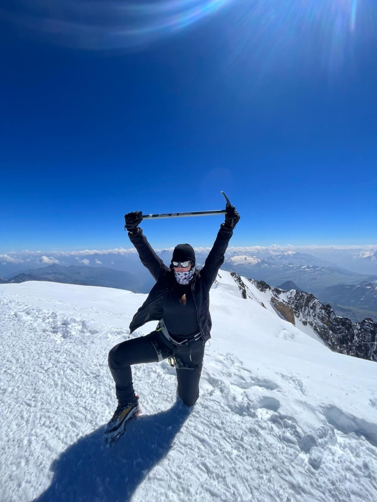 Summit photo on the top of Mont Blanc!