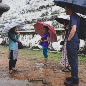 The team during our city tour in Kathmandu! (Photo by Terray Sylvester)