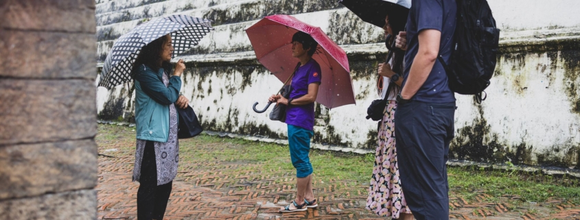 The team during our city tour in Kathmandu! (Photo by Terray Sylvester)