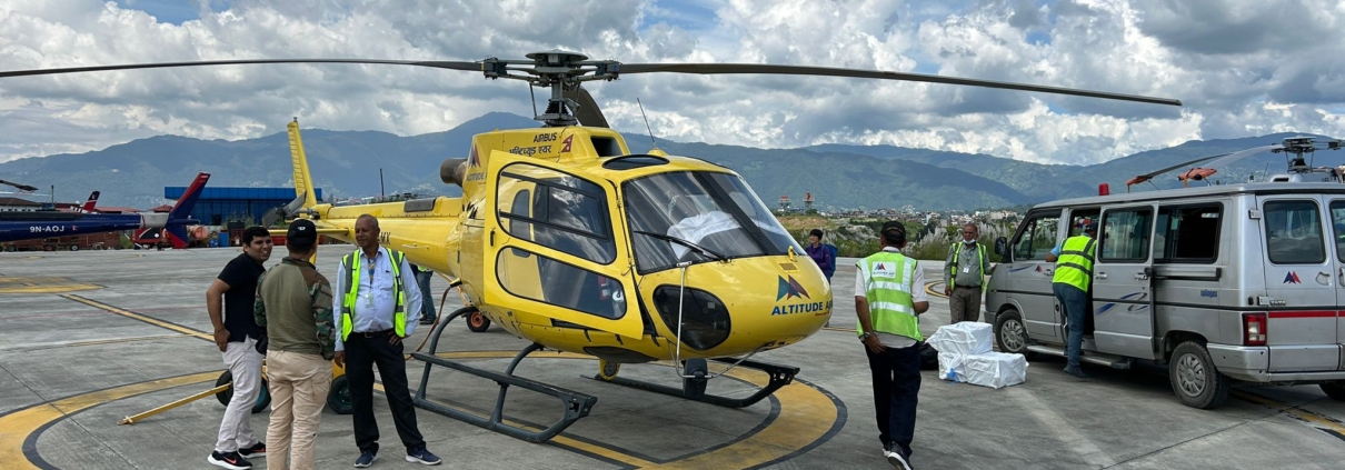 Preparing to take off from Kathmandu!