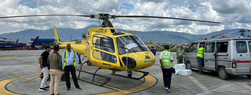 Preparing to take off from Kathmandu!