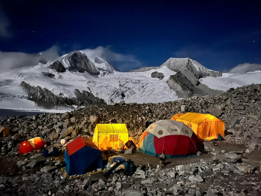 Advanced Base Camp on a clear and starry night!