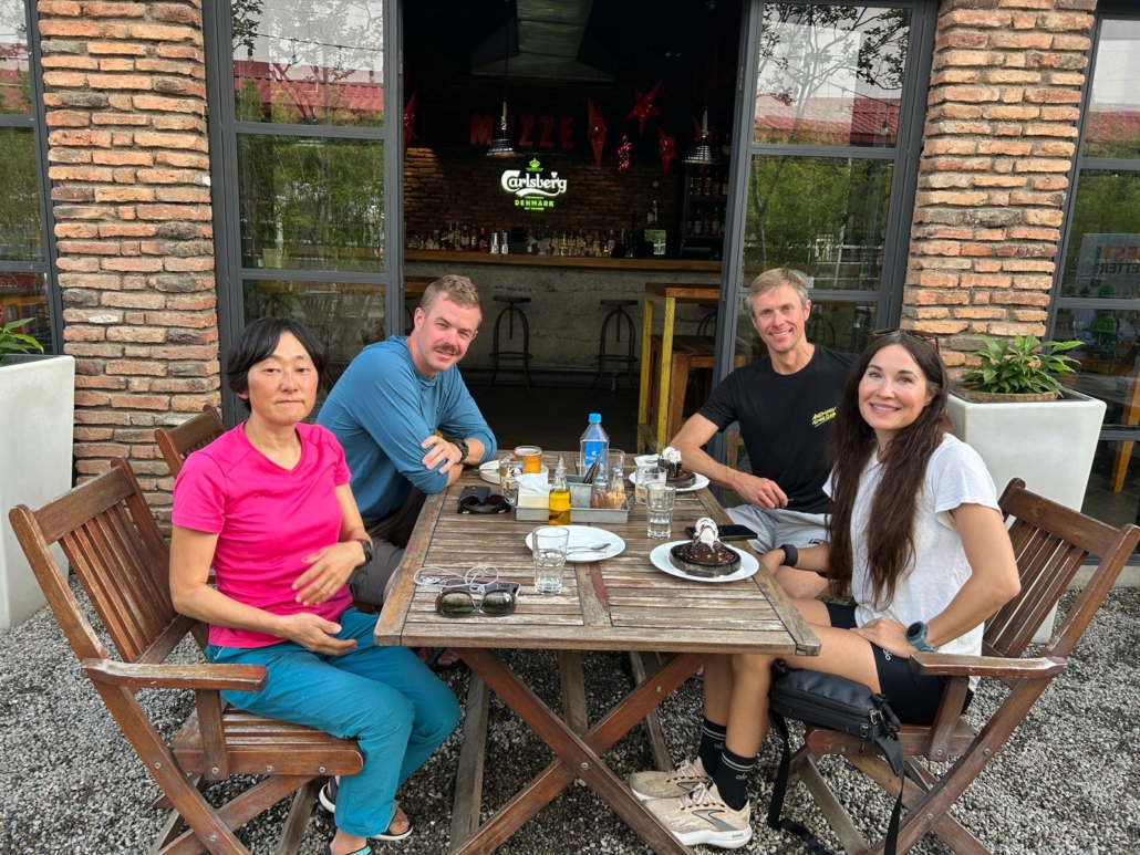 A final, celebratory dinner in Kathmandu.