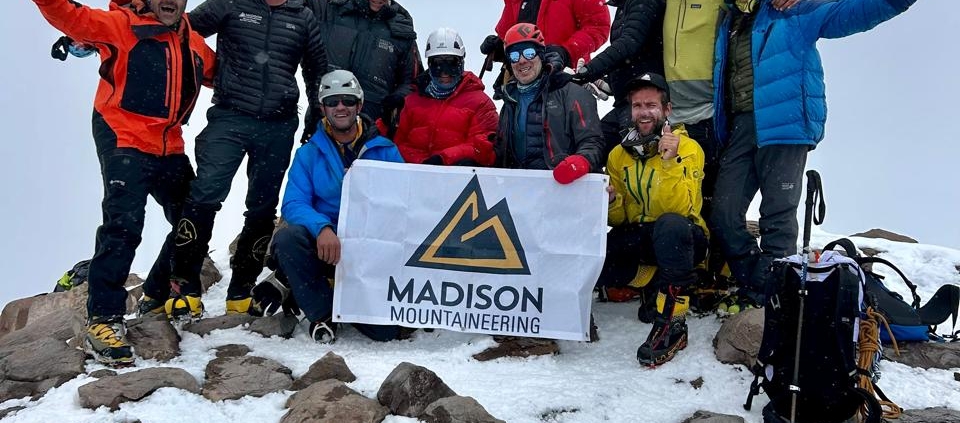 The January 5, 2025 expedition team on the summit!