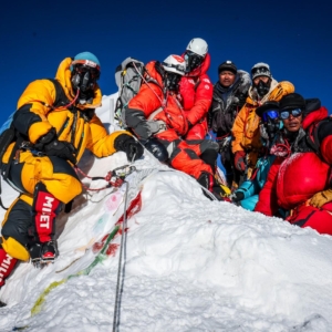 The team on the summit! (Photo by Terray Sylvester)