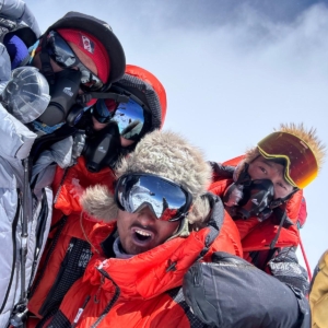 Summit photo atop Mount Everest!