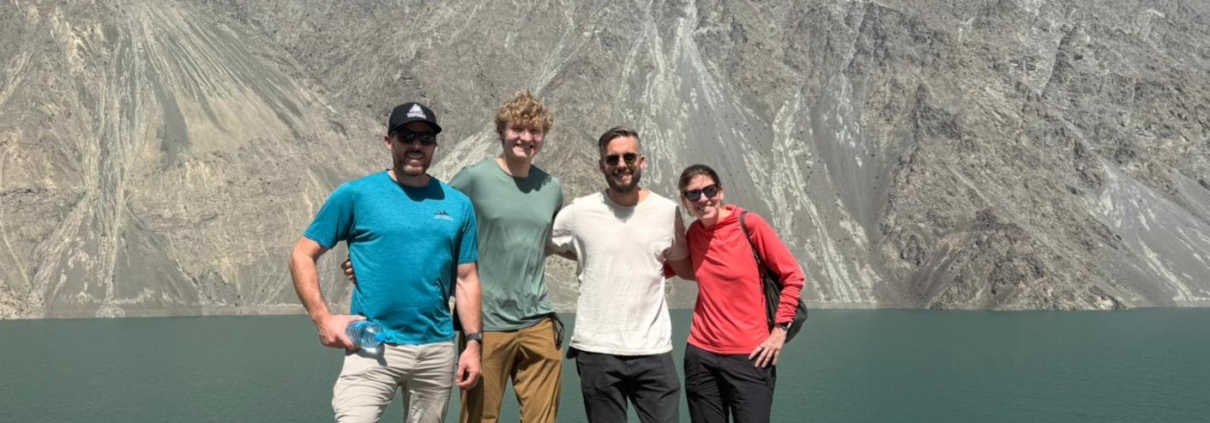 Our climbers Josh, Ryan, Casey and Tracy enjoying the Karakoram scenery near Skardu!