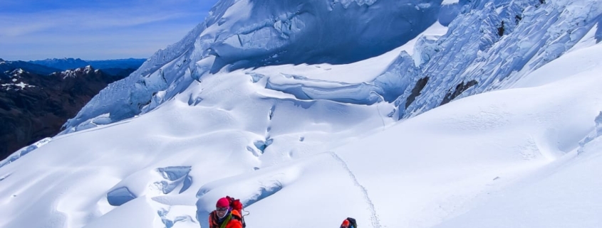 Back to camp after successfully topping out on Alpamayo (photo by Estalin Suárez)!