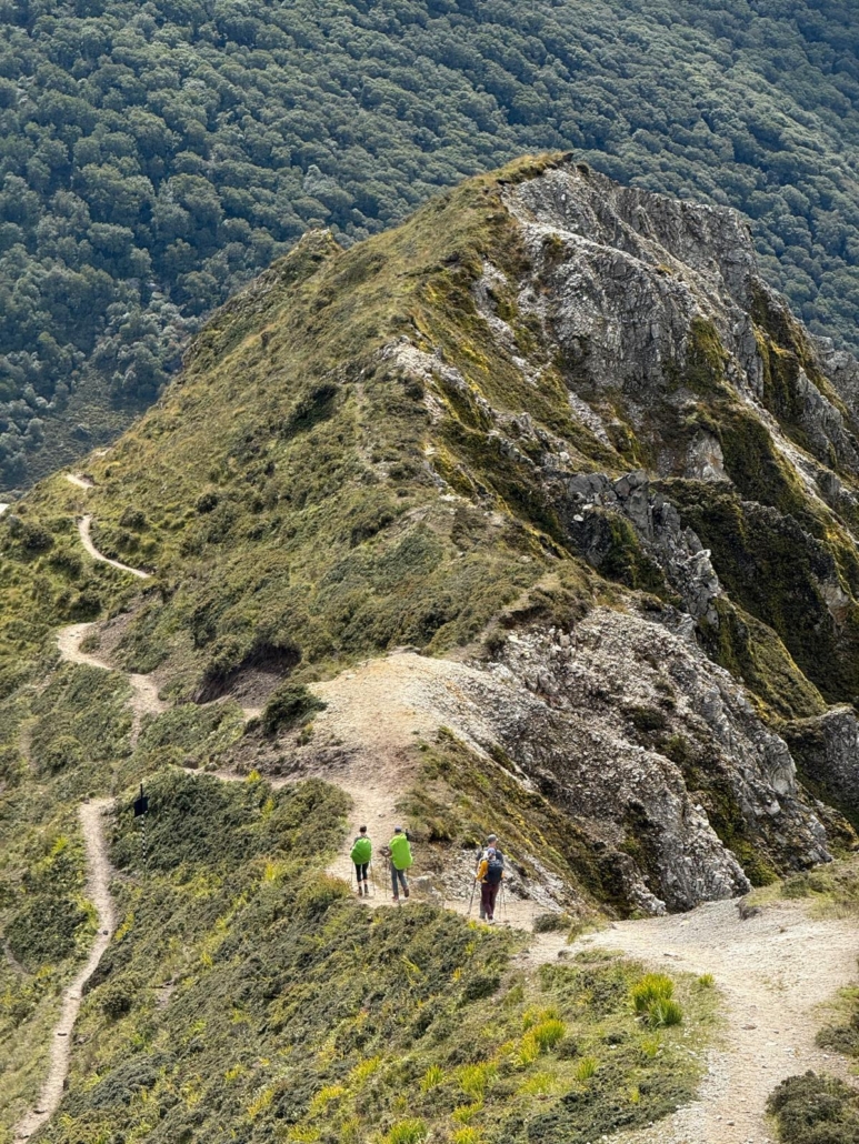 High above the valley floor.