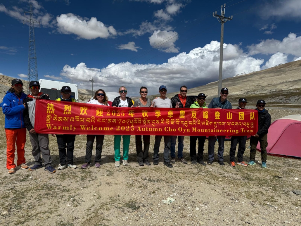 The Madison Mountaineering climbing and Sherpa team in Chinese Basecamp.