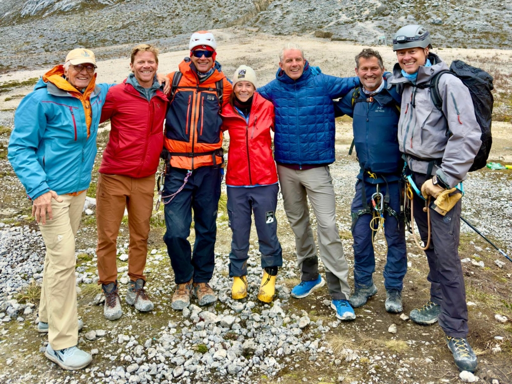 The team back together in the Yellow Valley Base Camp.