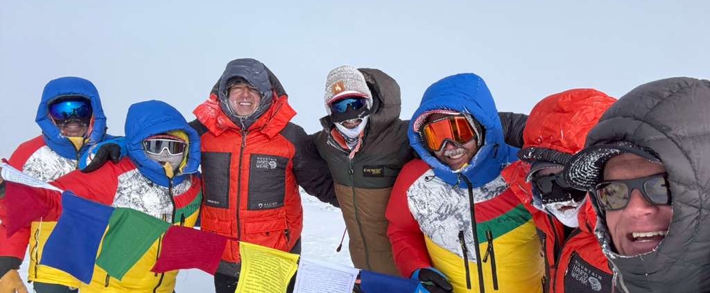 On the summit of Mount Vinson!