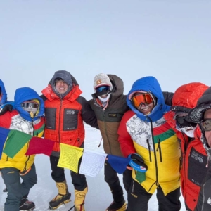 On the summit of Mount Vinson!