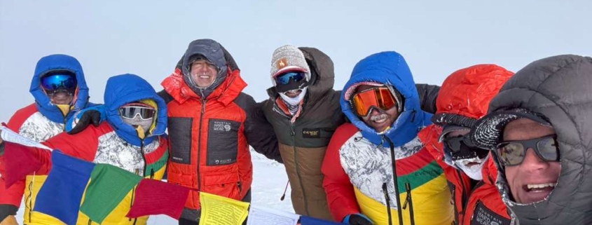 On the summit of Mount Vinson!
