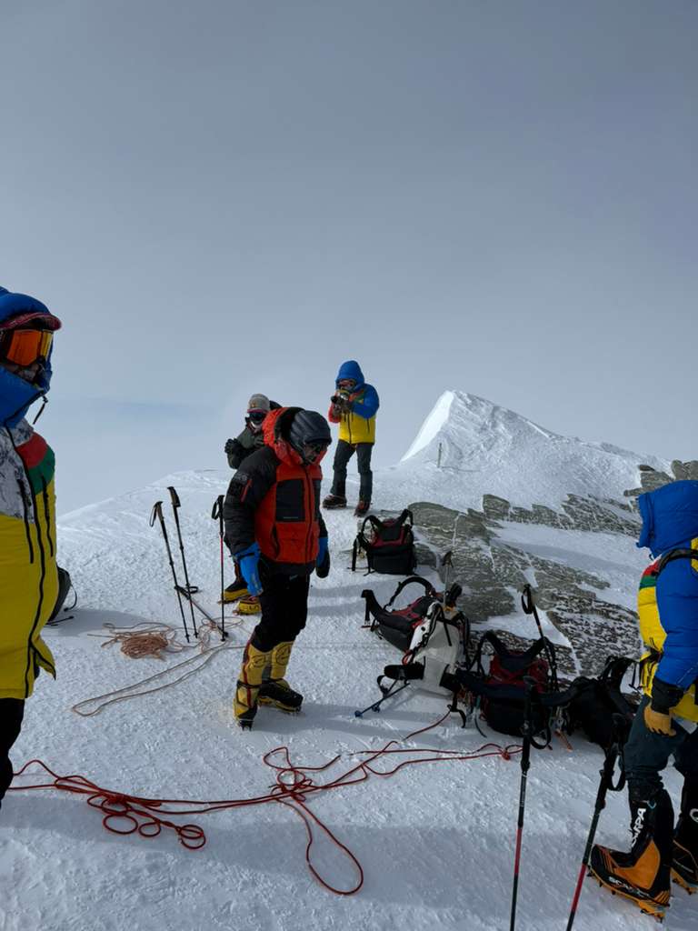 Taking in the views after topping out!