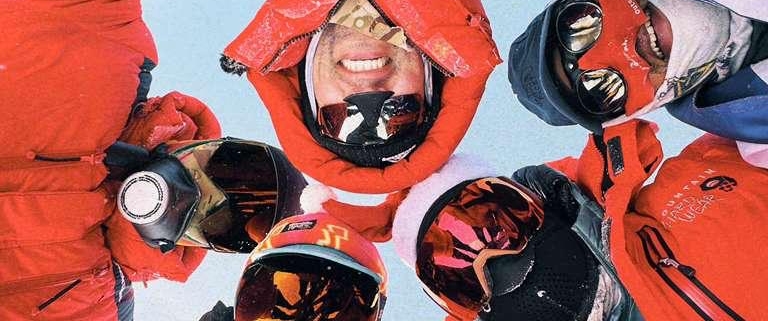 The team together on the summit of Mount Vinson!