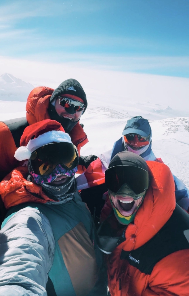 All smiles atop Mount Vinson!