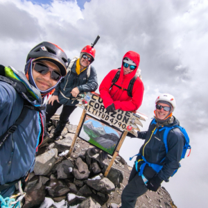 The team atop Corazón!