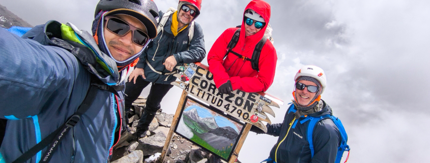 The team atop Corazón!