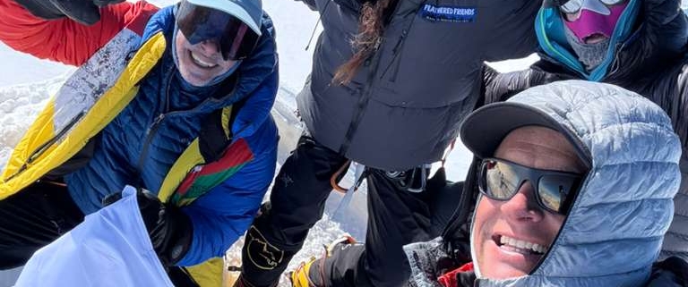 Madison Mountaineering climbers on the summit of Mount Vinson!