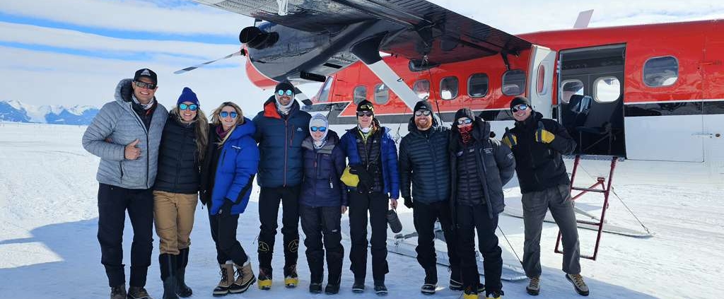 All smiles in Antarctica!