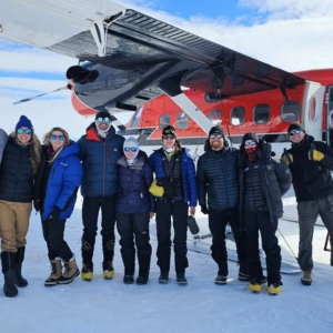 All smiles in Antarctica!