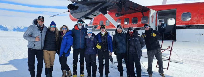 All smiles in Antarctica!