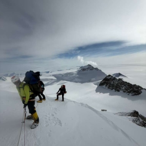 Nearing the top of the fixed-lines and our high camp.