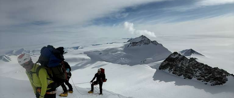 Nearing the top of the fixed-lines and our high camp.