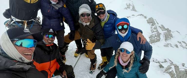 Summit photo! 100% summit success for the final Madison Mountaineering team of the season.