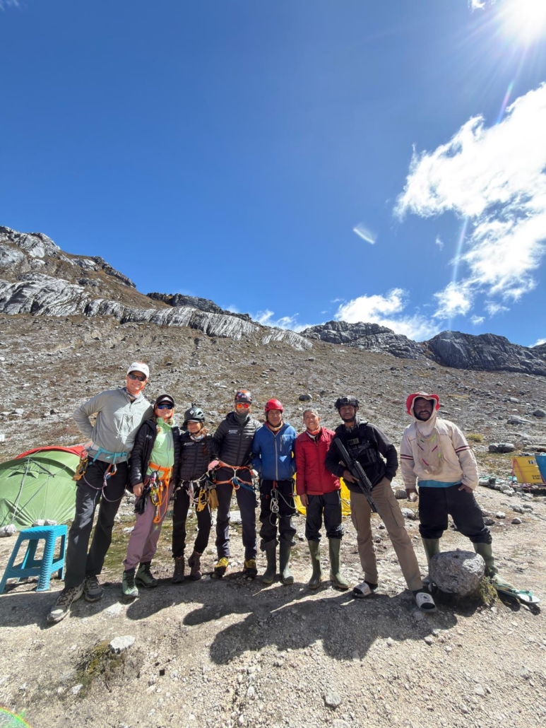 The team together in base camp!