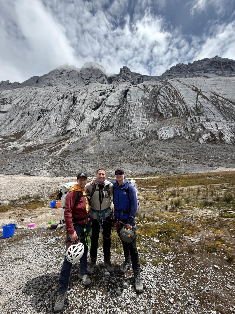 Carstensz Pyramid summiteers: John, Mickey, and Pratyay.