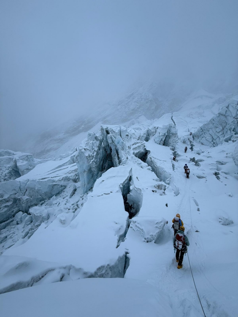 Navigating the Khumbu Icefall