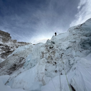 Returning back to Everest Base Camp after a successful acclimatization rotation.