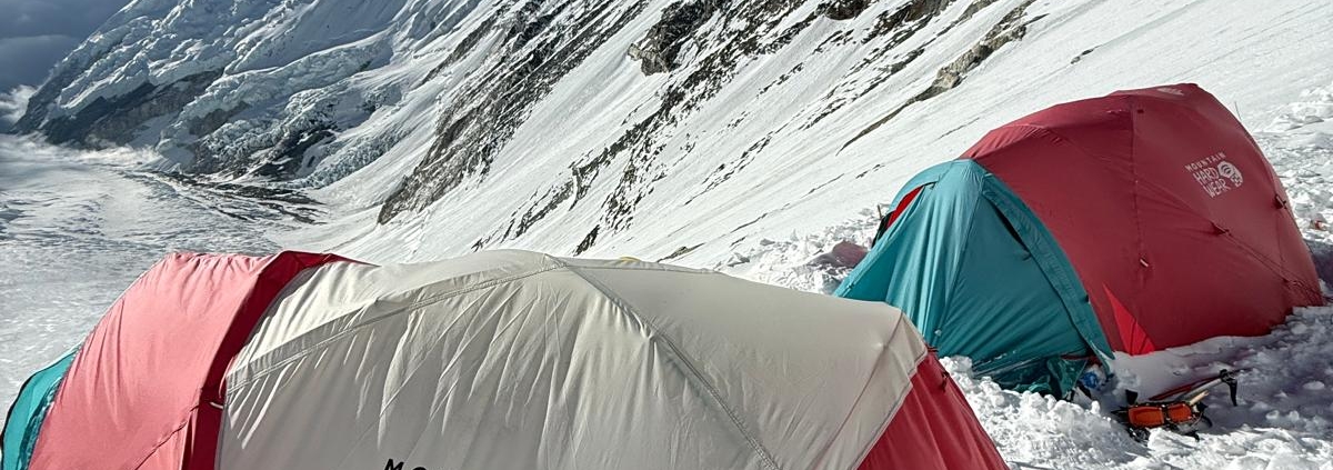 Mountain Hardwear Trango tents in Camp 3