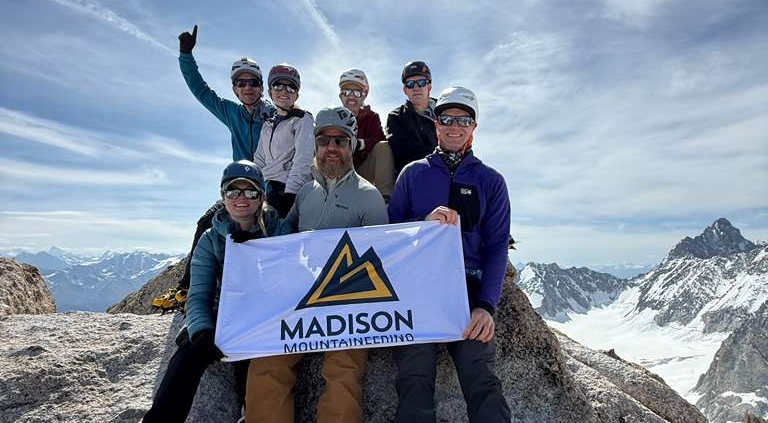 The Madison Mountaineering team topped out on an acclimatization climb in recent days!