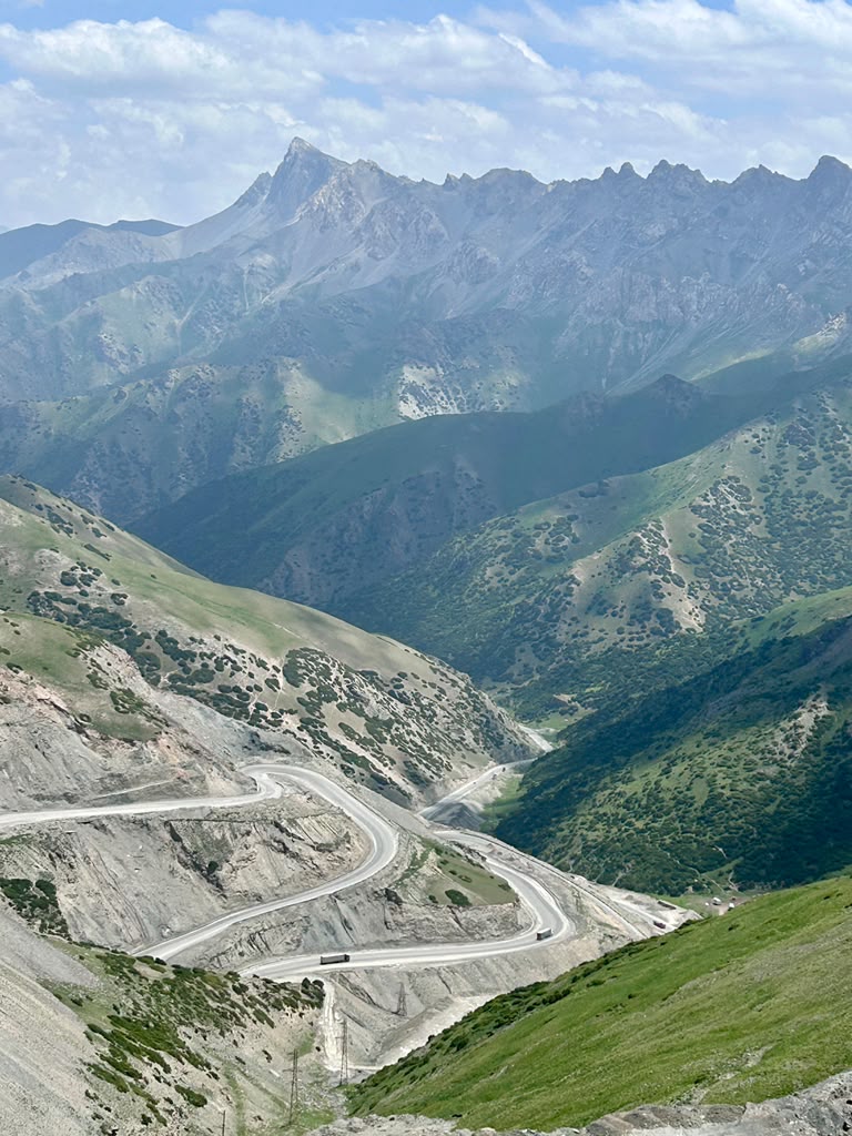 Winding roads between Osh and Base Camp