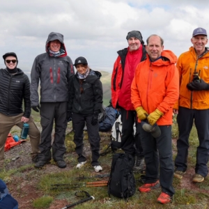 The team acclimatizing at 4,000m on Petrovsky Peak (photo by Terray Sylvester)