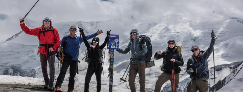 The team on top of Yukhin Peak (photo by Terray Sylvester)
