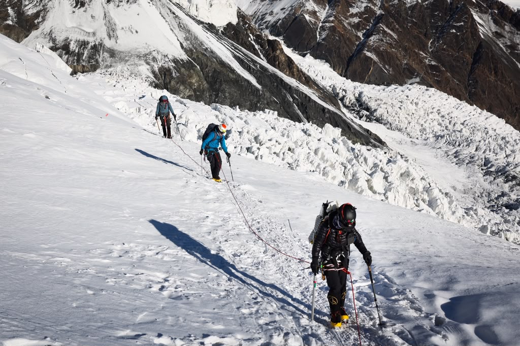 Climbing to Camp 2 (photo by Terray Sylvester)