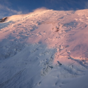 Morning light on Peak Lenin (photo by Terray Sylvester)