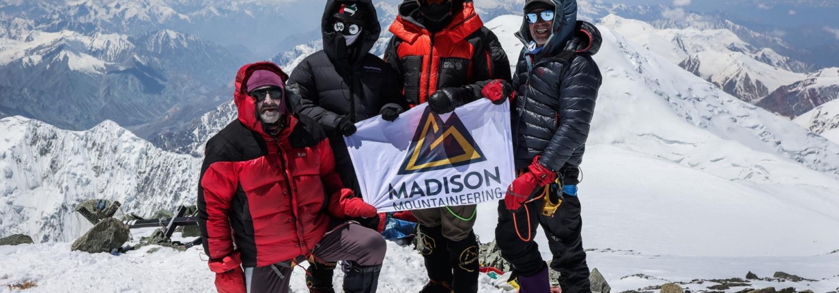 The team on the summit of Peak Lenin (photo by Terray Sylvester)