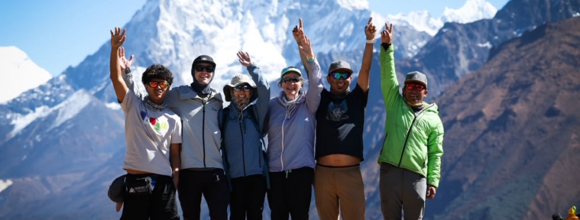 First views of Ama Dablam (photo by Terray Sylvester)